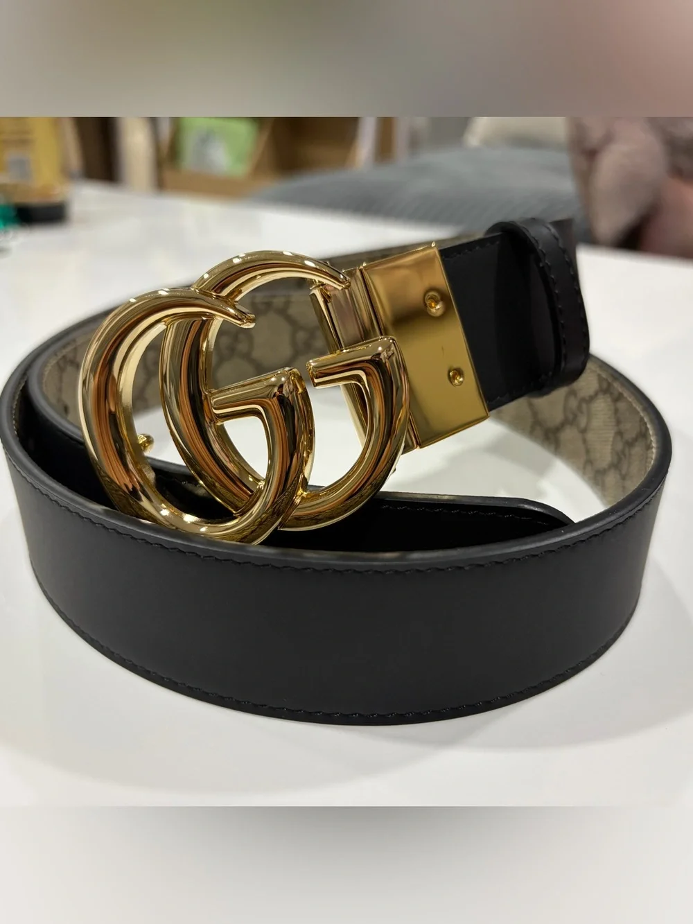 Gucci Belt Reversible GG Marmont belt